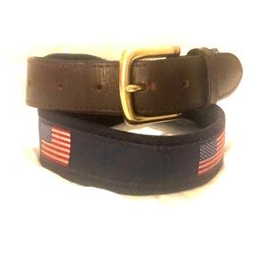 VINEYARD VINES Men’s American Flag Ribbon Belt